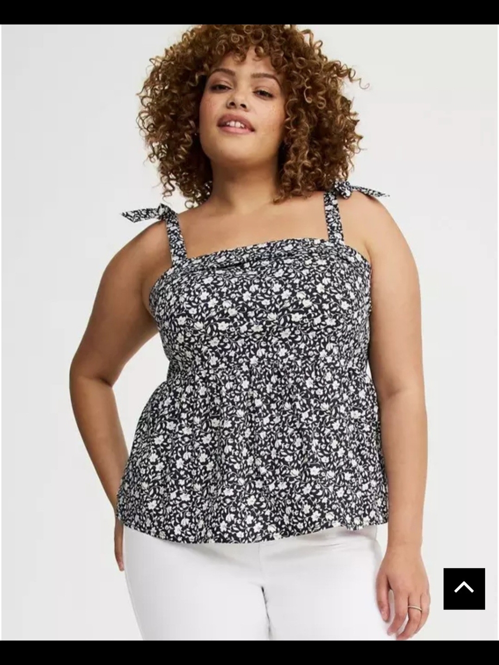 Torrid Peplum Tie-shoulder Top, Size 2 NWT